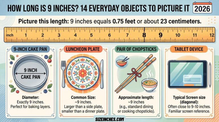 How Long Is 9 Inches? 14 Everyday Objects to Picture It (2026)